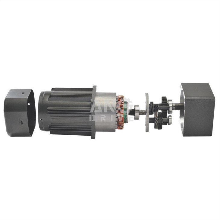 Assemble photo of AC gear motor