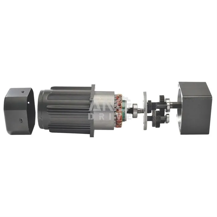 Assemble photo of AC gear motor