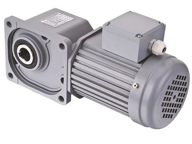 Compact bevel helical gear motors